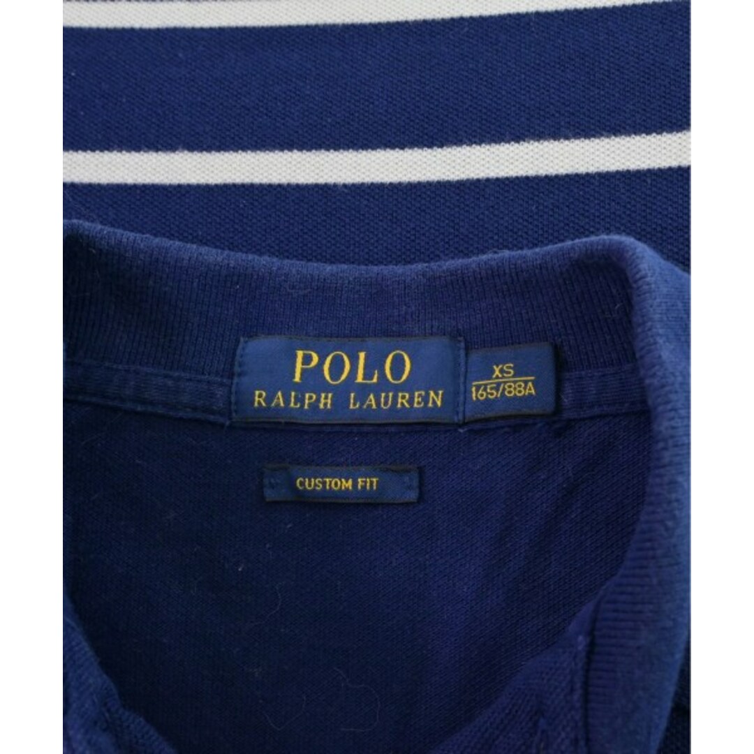 POLO RALPH LAUREN(ポロラルフローレン)のPolo Ralph Lauren ポロシャツ XS 紺x白(ボーダー) 【古着】【中古】 メンズのトップス(ポロシャツ)の商品写真