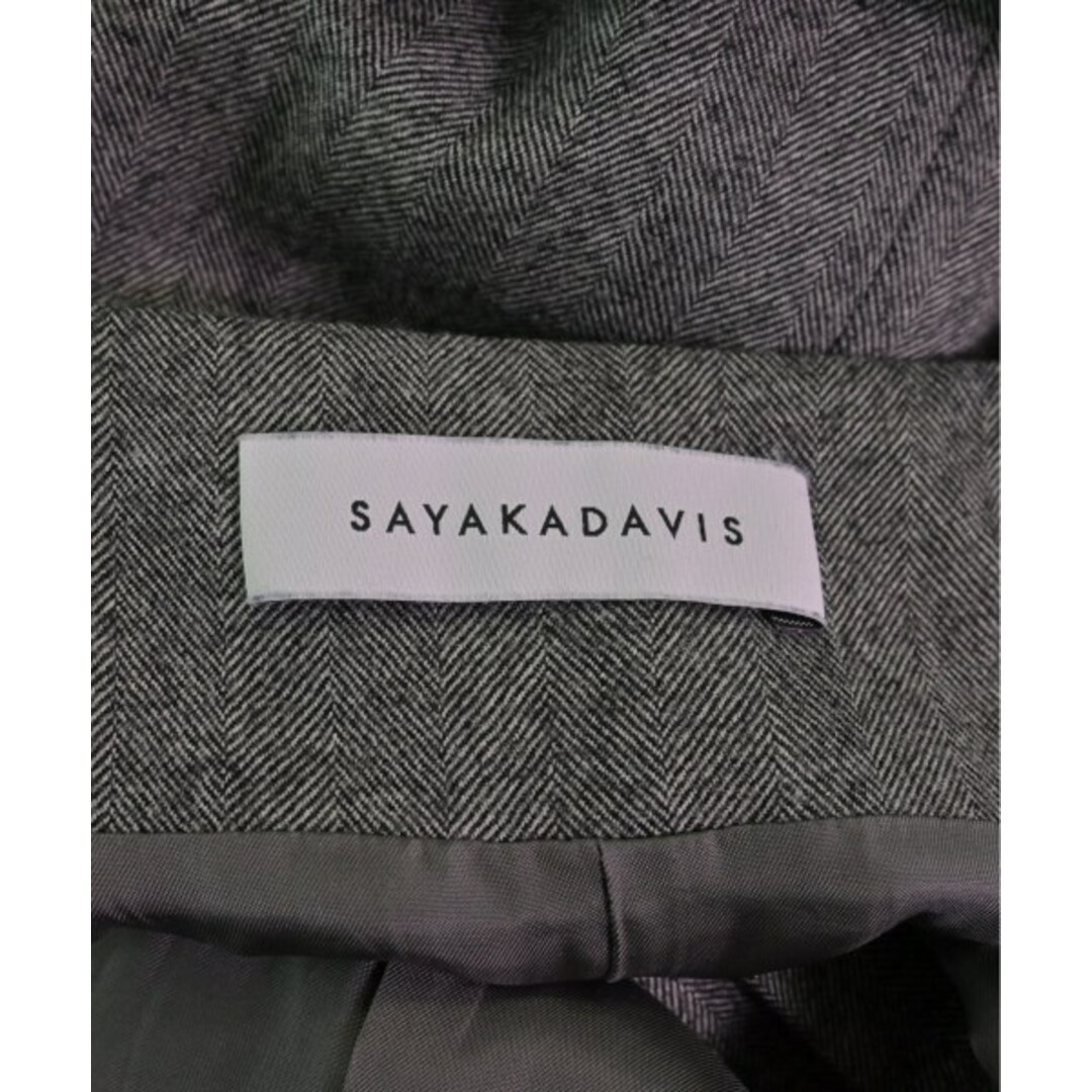 SAYAKA DAVIS(サヤカディヴィス)のSAYAKA DAVIS サヤカデイビス ワンピース 2(M位) グレー 【古着】【中古】 レディースのワンピース(ひざ丈ワンピース)の商品写真