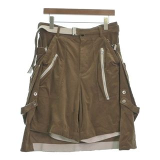 サカイ(sacai)のsacai サカイ ショートパンツ 2(M位) 茶 【古着】【中古】(ショートパンツ)