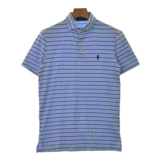 ポロラルフローレン(POLO RALPH LAUREN)のPolo Ralph Lauren ポロシャツ XS 水色x紺x白(ボーダー) 【古着】【中古】(ポロシャツ)