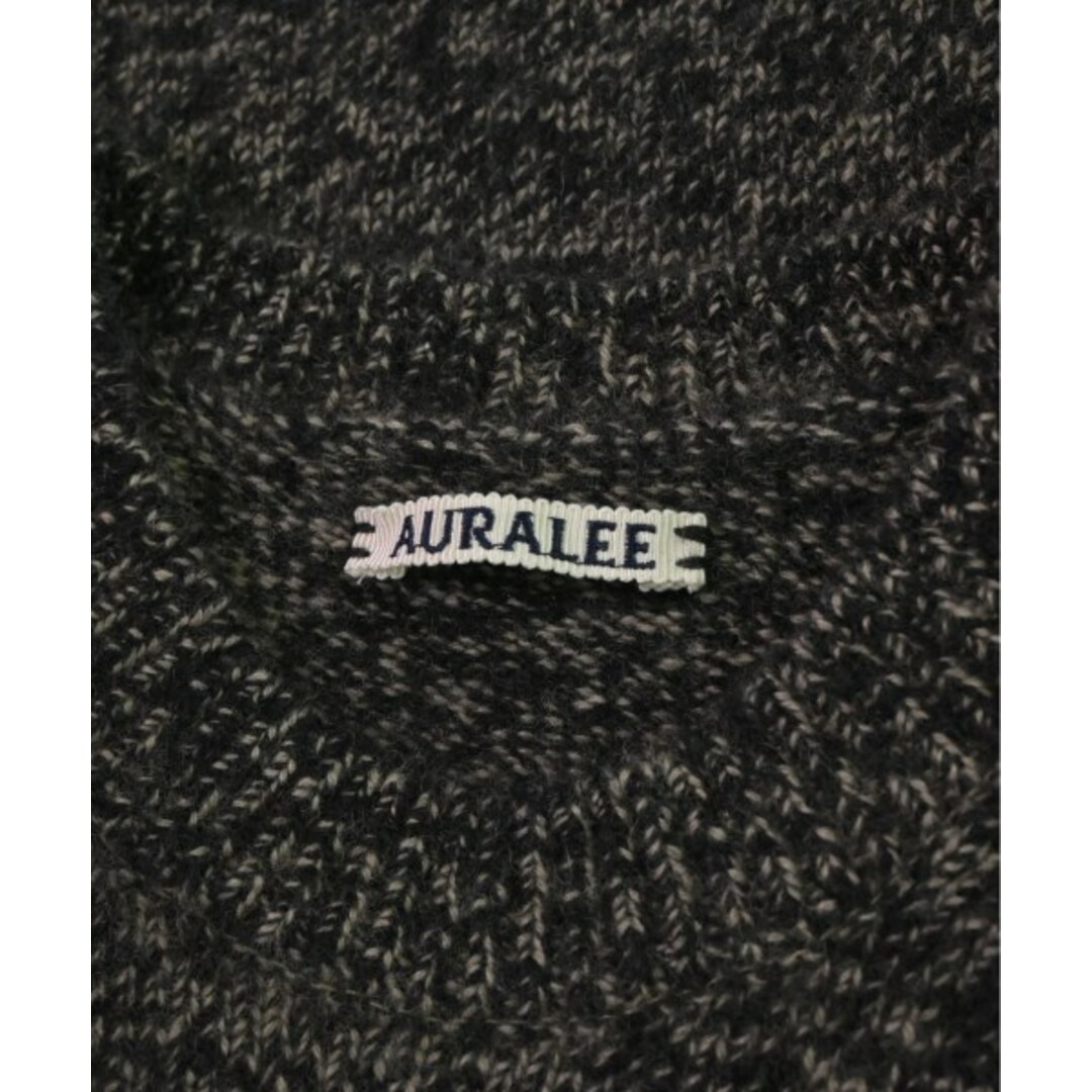 AURALEE(オーラリー)のAURALEE オーラリー ニット・セーター 3(S位) 黒xグレー(ミックス) 【古着】【中古】 メンズのトップス(ニット/セーター)の商品写真