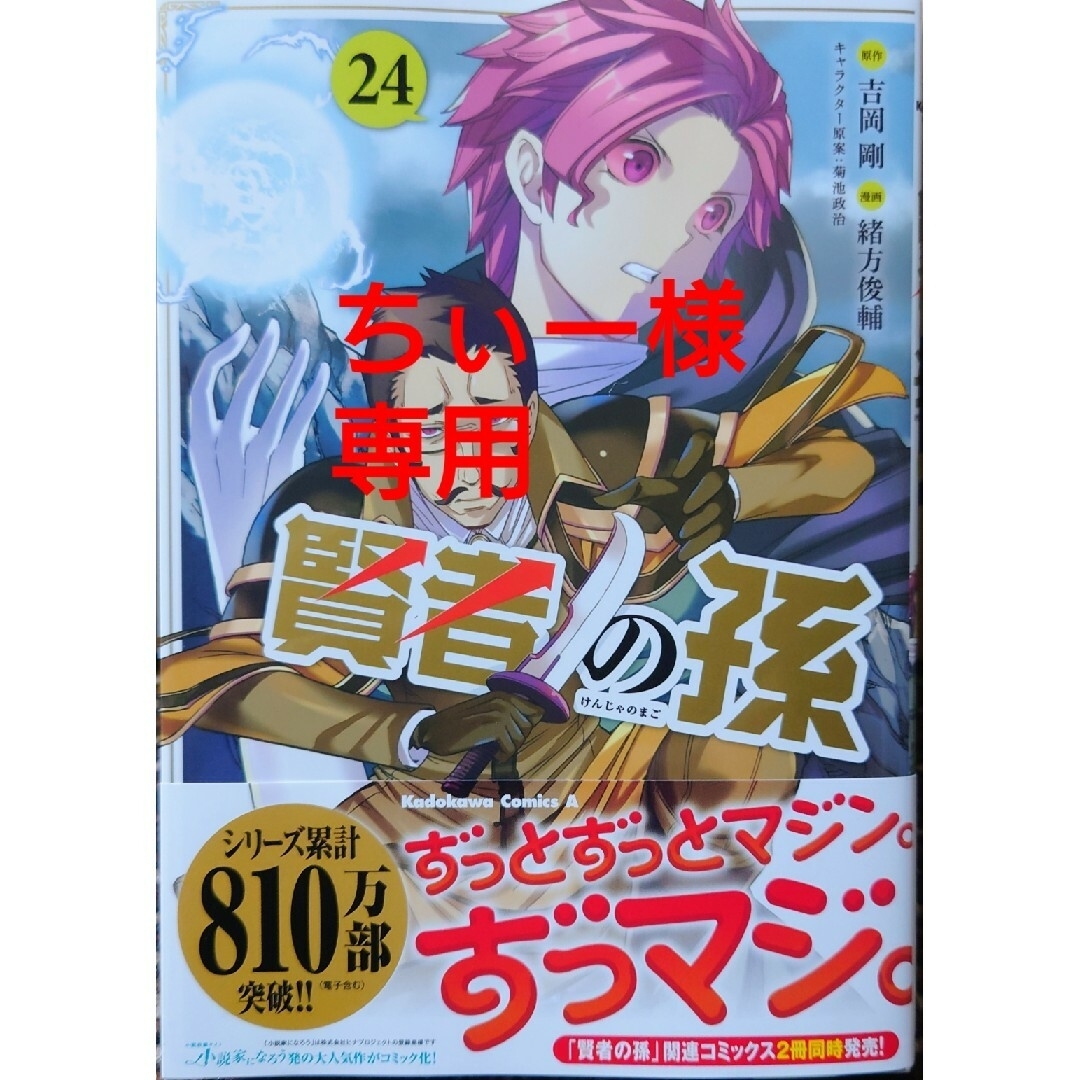 角川書店(カドカワショテン)の賢者の孫２４　と　今日も絵に描いた餅が美味い＠ＣＯＭＩＣ６ エンタメ/ホビーの漫画(青年漫画)の商品写真