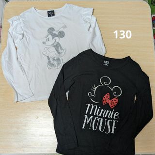 ユニクロ(UNIQLO)のUNIQLO GU 長袖トップス ロンT おまとめ Disney 130cm(Tシャツ/カットソー)