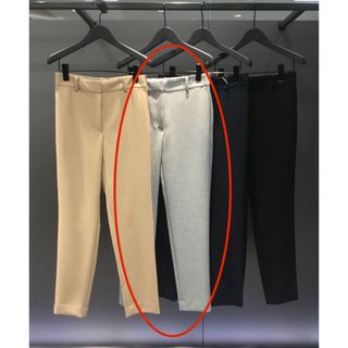 Theory luxe 洗える ストレッチ アンクルパンツ グレー 36 美品