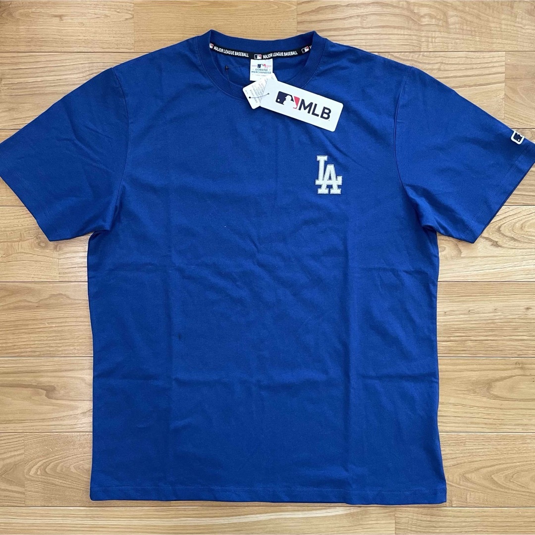 MLB(メジャーリーグベースボール)の【M】MLB公式　ドジャース　綿100% ロゴ刺繍　半袖Tシャツ●大谷翔平 メンズのトップス(Tシャツ/カットソー(半袖/袖なし))の商品写真