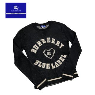 バーバリーブルーレーベル(BURBERRY BLUE LABEL)の美品　  BURBERRY BLUE LABEL  ニット　ロゴ(ニット/セーター)