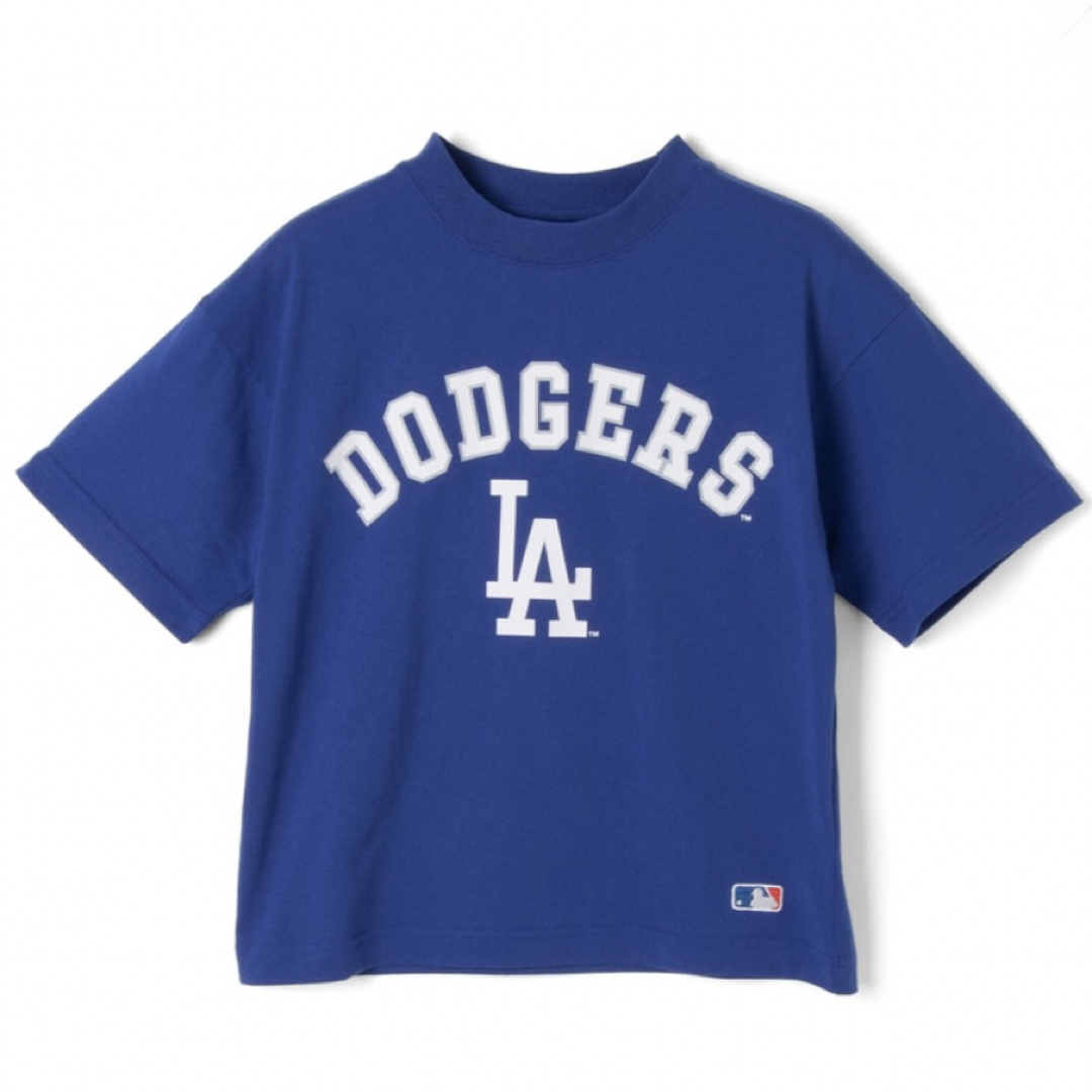 MLB(メジャーリーグベースボール)の【130】MLB公式 ドジャースロゴ半袖Tシャツ●大谷翔平　ユニフォーム　グッズ キッズ/ベビー/マタニティのキッズ服男の子用(90cm~)(Tシャツ/カットソー)の商品写真