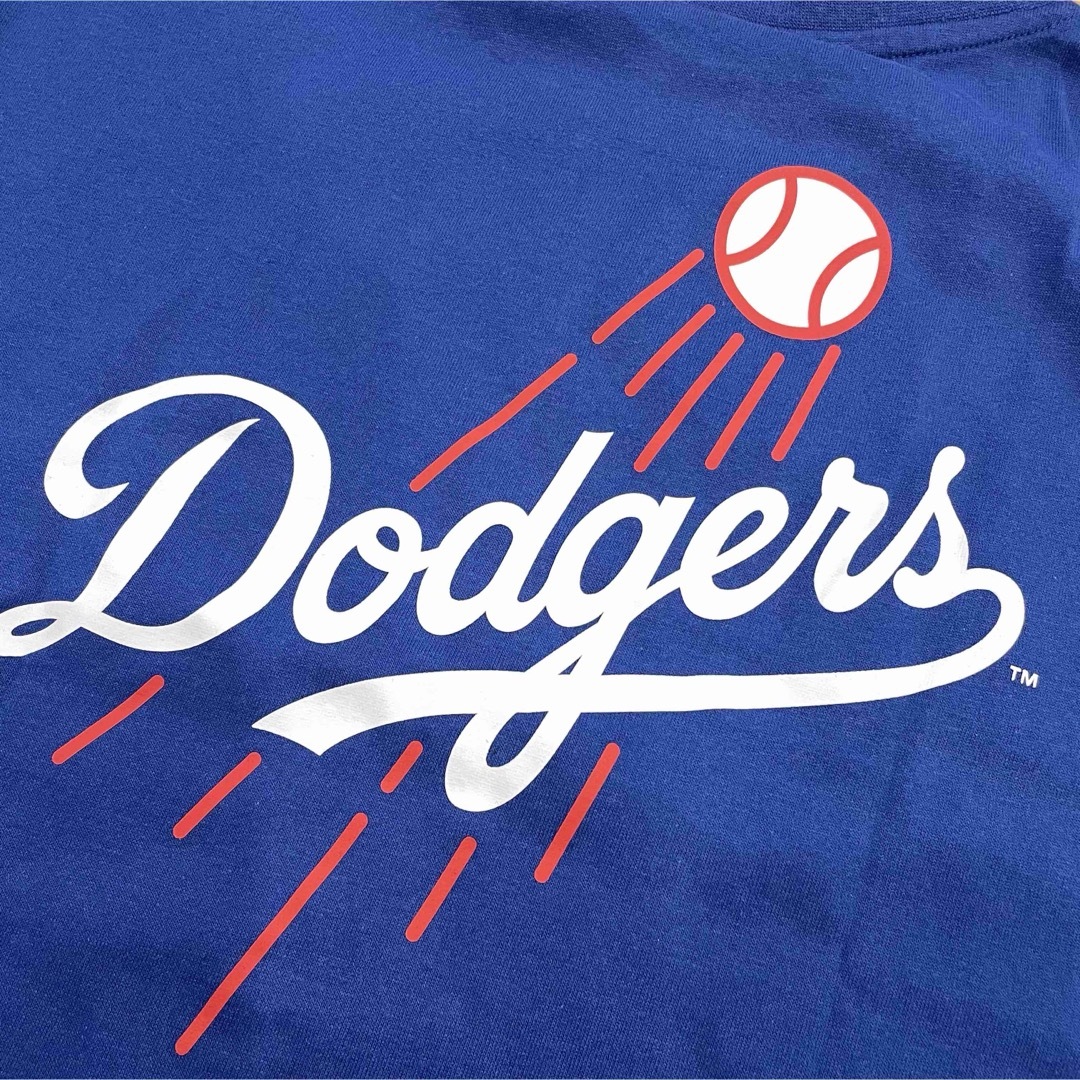 MLB(メジャーリーグベースボール)の【150】MLB公式 ドジャースロゴ半袖Tシャツ●大谷翔平　ユニフォーム　グッズ キッズ/ベビー/マタニティのキッズ服男の子用(90cm~)(Tシャツ/カットソー)の商品写真