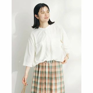 クラフトスタンダードブティック(CRAFT STANDARD BOUTIQUE)の【オフホワイト】BIGポケットナイロンブラウス/24SS(シャツ/ブラウス(長袖/七分))