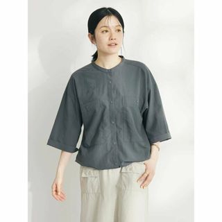 クラフトスタンダードブティック(CRAFT STANDARD BOUTIQUE)の【チャコールグレー】BIGポケットナイロンブラウス/24SS(シャツ/ブラウス(長袖/七分))