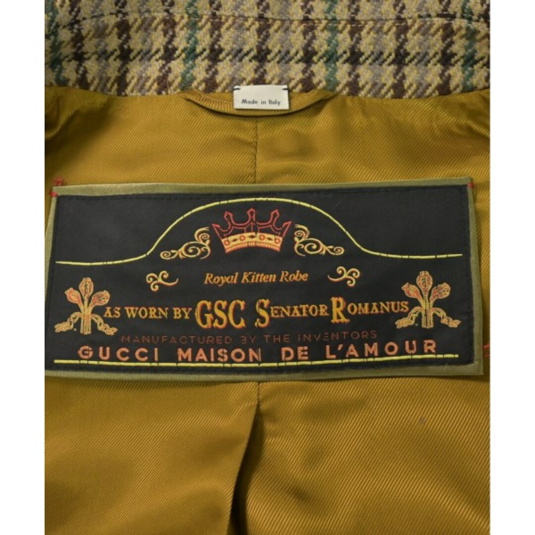 GUCCI - GUCCI グッチ チェスターコート 46(M位) 茶系x緑等 GUCCI - GUCCI グッチ チェスターコート 46(M位) 茶系x緑等
