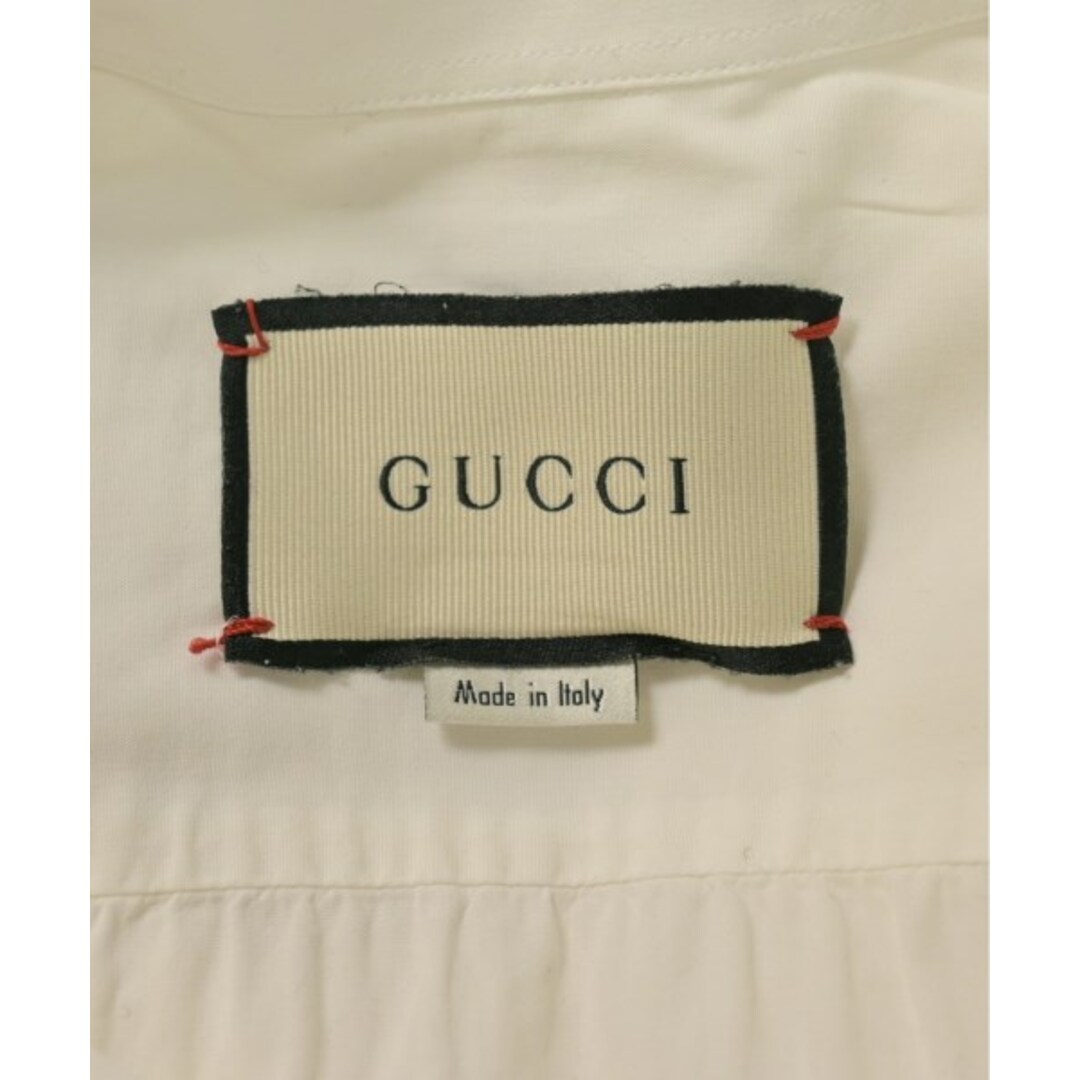 Gucci(グッチ)のGUCCI グッチ カジュアルシャツ 37(XS位) 白 【古着】【中古】 メンズのトップス(シャツ)の商品写真