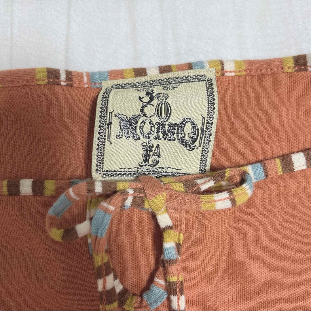 Jocomomola(ホコモモラ)のjocomomola ホコモモラ　オレンジ　半袖　Tシャツ　くすみカラー レディースのトップス(カットソー(半袖/袖なし))の商品写真