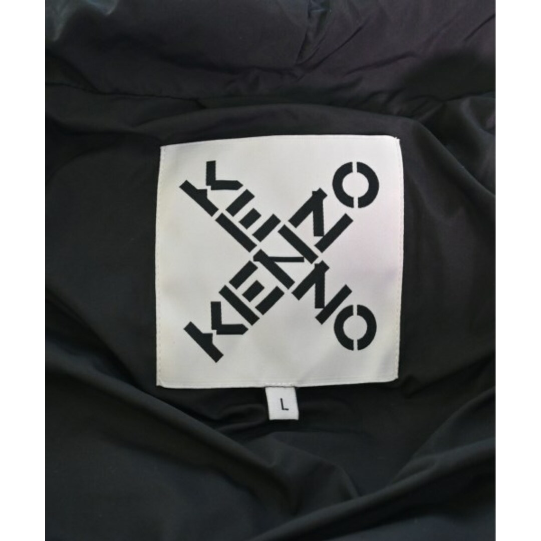 KENZO(ケンゾー)のKENZO ケンゾー ダウンジャケット/ダウンベスト L 黒 【古着】【中古】 メンズのジャケット/アウター(ダウンジャケット)の商品写真