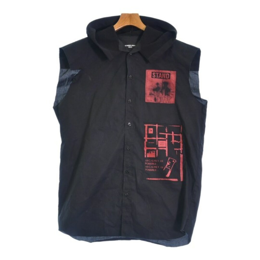 RAF SIMONS(ラフシモンズ)のRAF SIMONS ラフシモンズ カジュアルシャツ M 黒 【古着】【中古】 メンズのトップス(シャツ)の商品写真