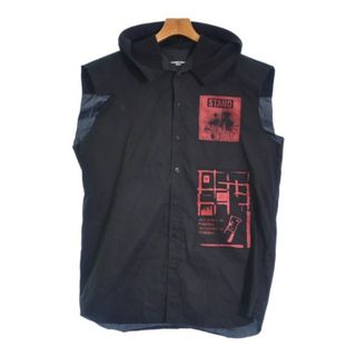 RAF SIMONS ラフシモンズ カジュアルシャツ M 黒 【古着】【中古】