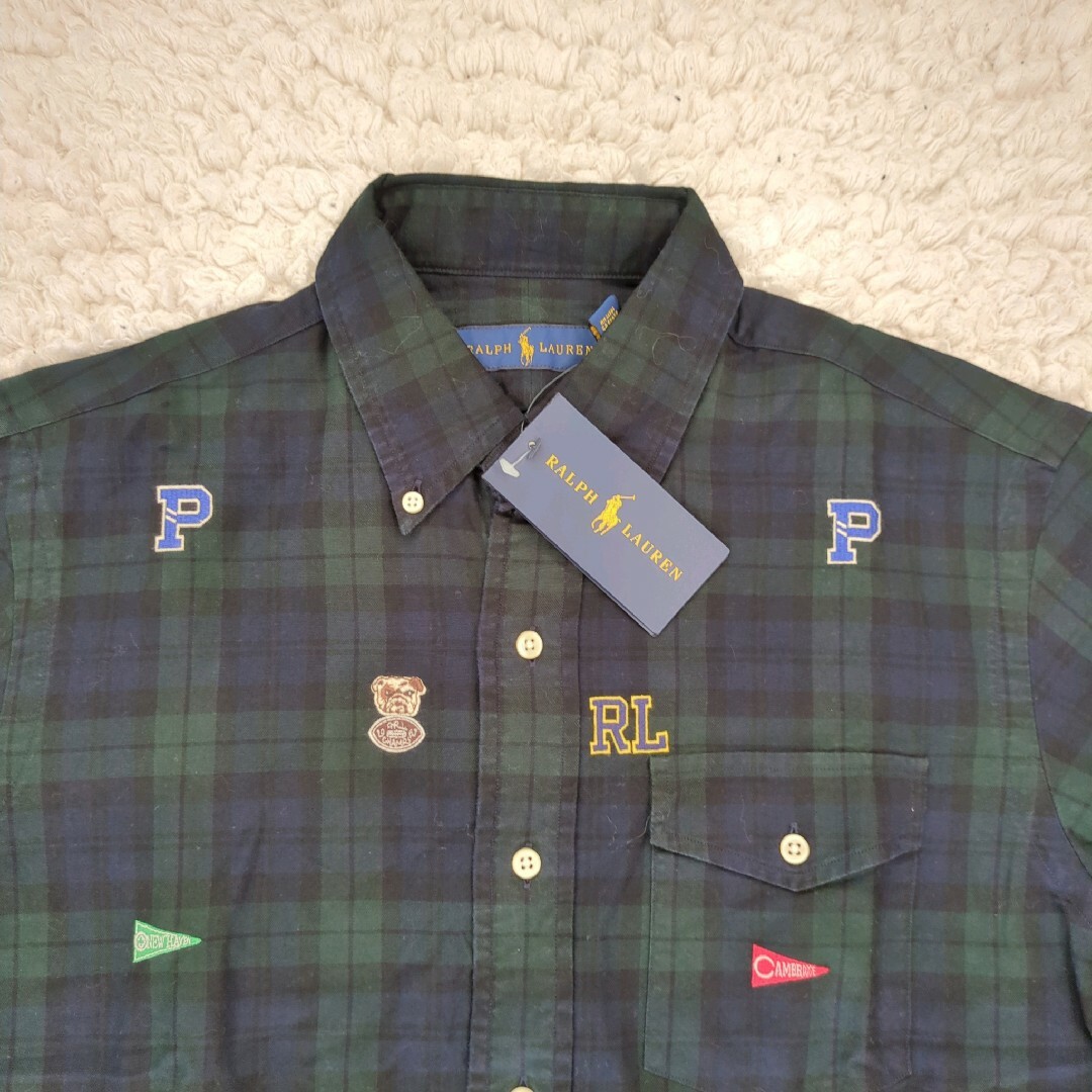 Ralph Lauren(ラルフローレン)の新品 ラルフローレン ブラックウォッチ タータンチェック 総柄 ブルドッグ M メンズのトップス(シャツ)の商品写真