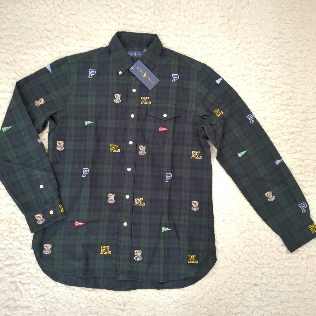 Ralph Lauren(ラルフローレン)の新品 ラルフローレン ブラックウォッチ タータンチェック 総柄 ブルドッグ M メンズのトップス(シャツ)の商品写真