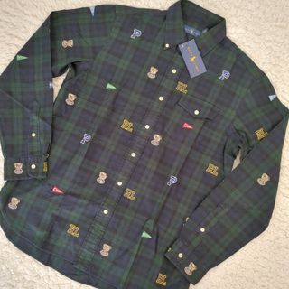 ラルフローレン(Ralph Lauren)の新品 ラルフローレン ブラックウォッチ タータンチェック 総柄 ブルドッグ M(シャツ)