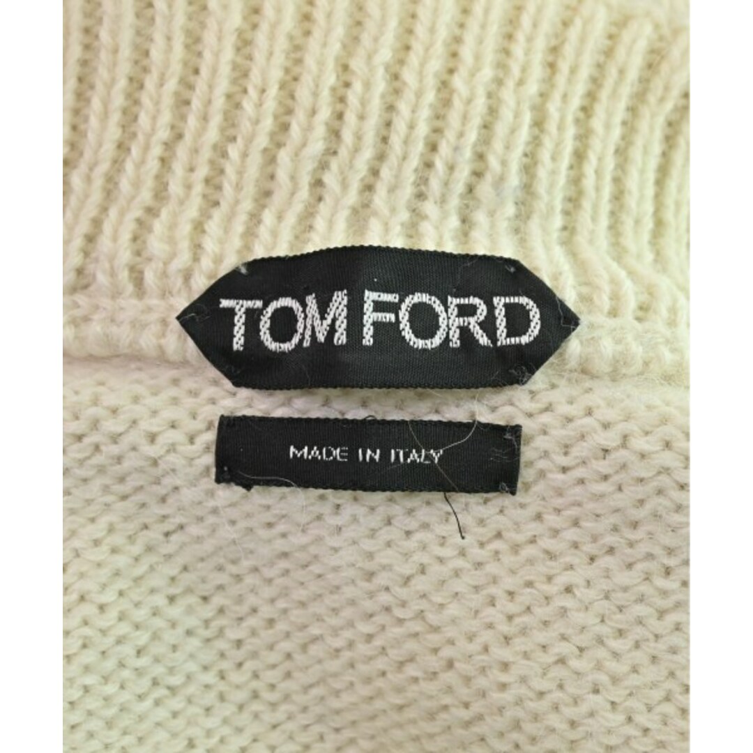 TOM FORD(トムフォード)のTOM FORD トムフォード ニット・セーター 46(M位) オフホワイト 【古着】【中古】 メンズのトップス(ニット/セーター)の商品写真