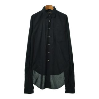 ブラックコムデギャルソン(BLACK COMME des GARCONS)のBLACK COMME des GARCONS カジュアルシャツ S 黒 【古着】【中古】(シャツ/ブラウス(長袖/七分))