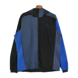 アークテリクス(ARC'TERYX)のARC'TERYX アークテリクス マウンテンパーカー L 黒x青系 【古着】【中古】(マウンテンパーカー)