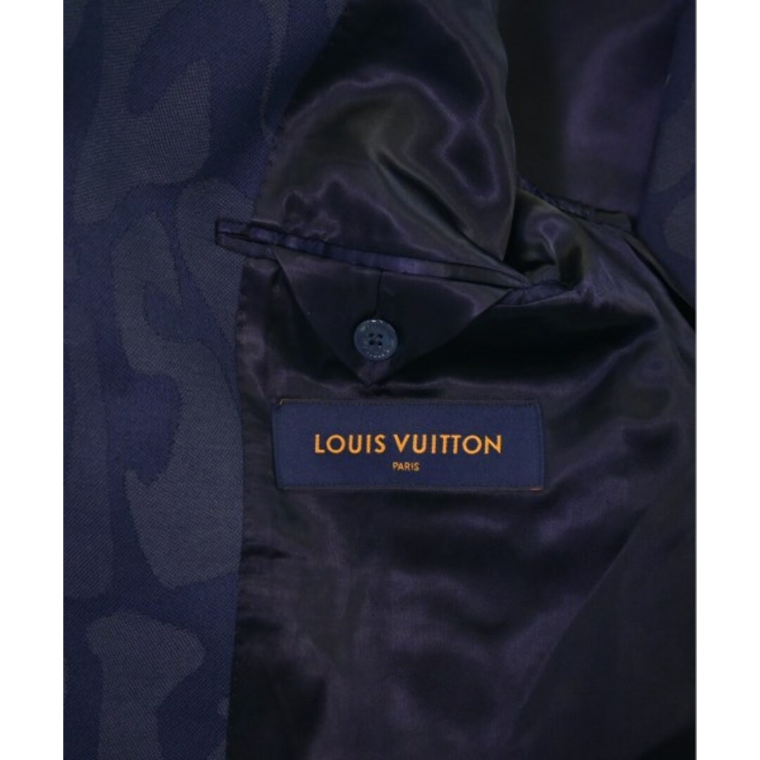 LOUIS VUITTON(ルイヴィトン)のLOUIS VUITTON テーラードジャケット 48(L位) 紺(総柄) 【古着】【中古】 メンズのジャケット/アウター(テーラードジャケット)の商品写真