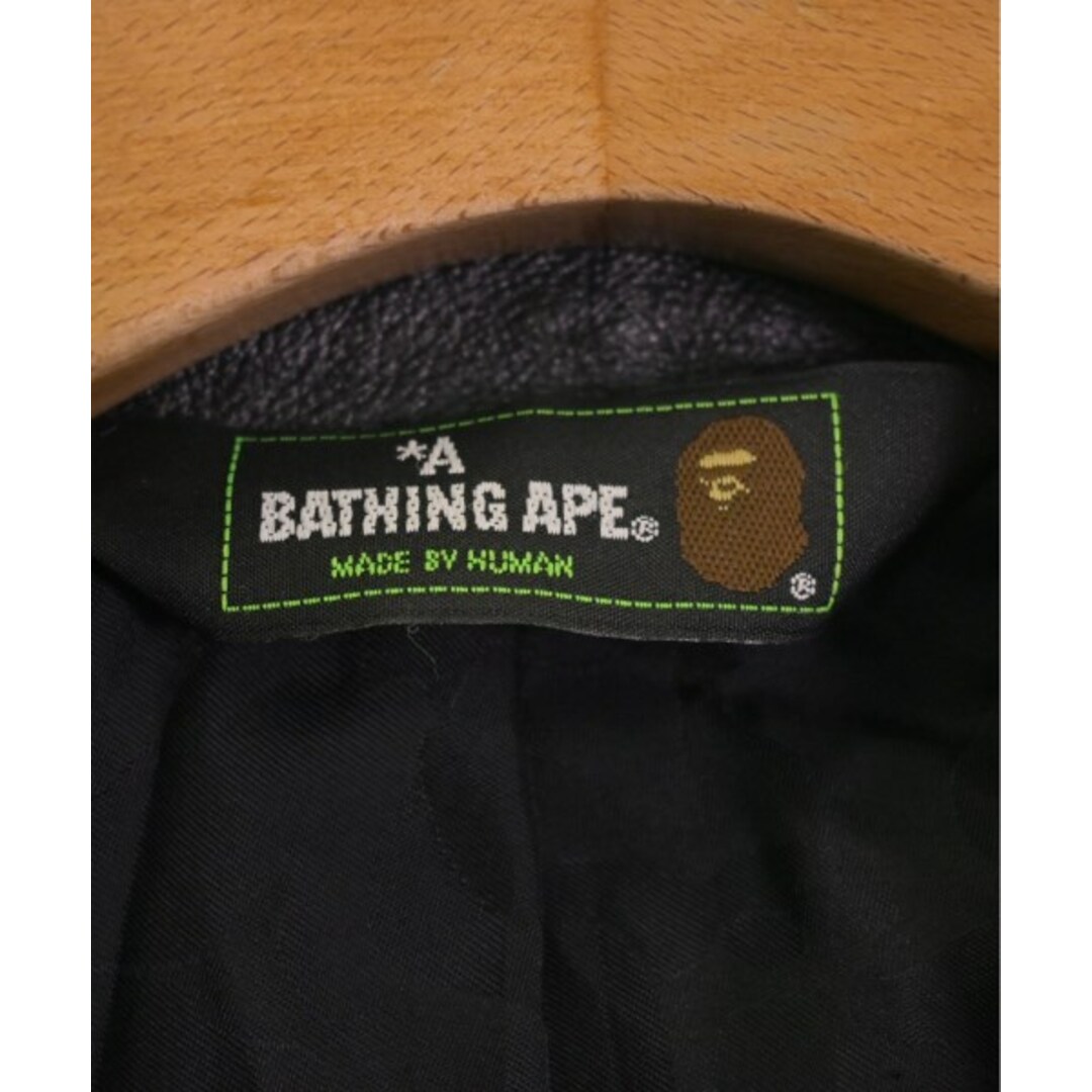 A BATHING APE(アベイシングエイプ)のA BATHING APE アベイシングエイプ ライダース S 黒 【古着】【中古】 メンズのジャケット/アウター(ライダースジャケット)の商品写真