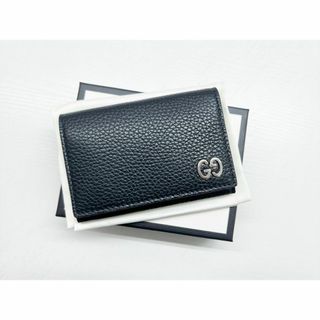 Gucci - 使用感なし　美品　GUCCI　グッチ　GGメタル　レザー　カードケース　名刺入れ