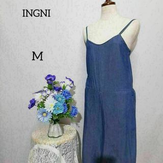 INGNI - イング　極上美品　サロペットパンツ　Mサイズ　デニム風生地