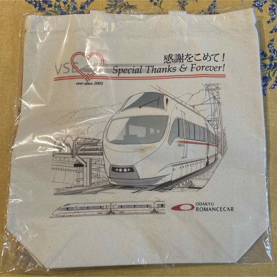 小田急VSE 乗車記念トートバッグ エンタメ/ホビーのテーブルゲーム/ホビー(鉄道)の商品写真