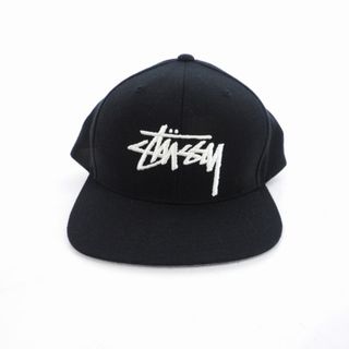 ステューシー STUSSY ストックロゴ キャップ 黒 ブラック