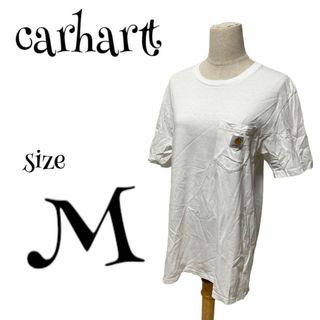 カーハート(carhartt)のcarhartt カーハート ☆ 半袖Tシャツ Mサイズ 白Tシャツ(Tシャツ/カットソー(半袖/袖なし))