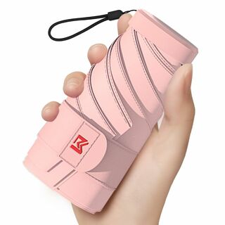 【色: Pink(With handbag)】軽量 折り畳み傘 メンズ レディー(その他)