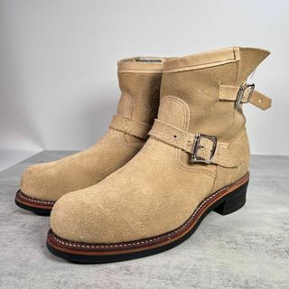 CHIPPEWA - チペワ/CHIPPEWA ショート エンジニア ブーツ　黒タグ　サンド スエード