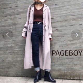 ページボーイ(PAGEBOY)の【美品】PAGEBOY ページボーイ　ロングシャツ　シャツワンピ　長袖(シャツ/ブラウス(長袖/七分))