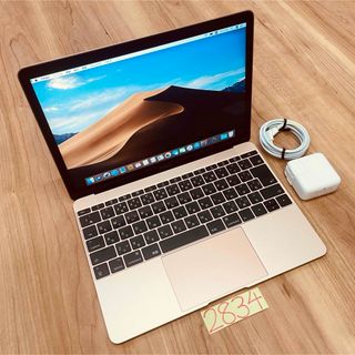 マック(Mac (Apple))のMacBook retina 12インチ 2017 最上位 管理番号2834(ノートPC)