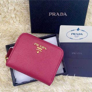 PRADA - 極美品✨PRADA プラダ サフィアーノ ゴールド金具 小銭入れ コインケース