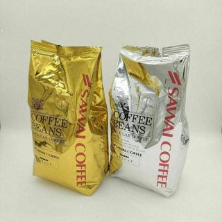 サワイコーヒー(SAWAI COFFEE)の澤井珈琲　コーヒー豆　珈琲豆　ルナブレンド　ソルブレンド　金　銀　400g×2袋(コーヒー)