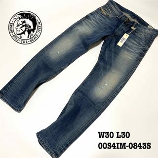 DIESEL - ②【新品】W30 ディーゼル デニム ジーンズ ダメージ BELTHER ブルー