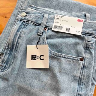 ユニクロ(UNIQLO)の新品　ユニクロC ワイドストレートジーンズ　28(デニム/ジーンズ)