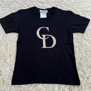 クリスチャンディオール(Christian Dior)のChristian Dior レディース　ロゴ　Tシャツ　黒(Tシャツ(半袖/袖なし))