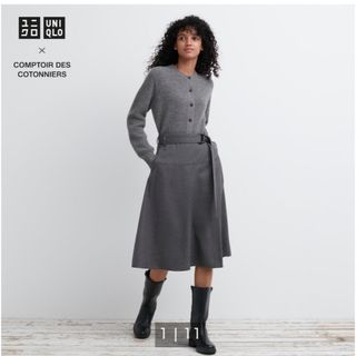 ユニクロ(UNIQLO)のコントワーデコトニエ　ベルテッドラップスカート(ひざ丈スカート)