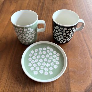 マリメッコ(marimekko)のマリメッコ　プケッティ　マグ＆プレート(食器)