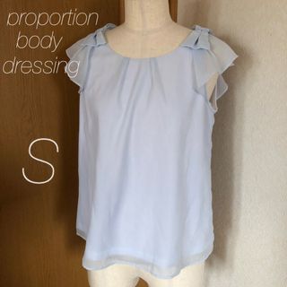 プロポーションボディドレッシング(PROPORTION BODY DRESSING)の【美品】proportion body dressing  シフォントップス(カットソー(半袖/袖なし))