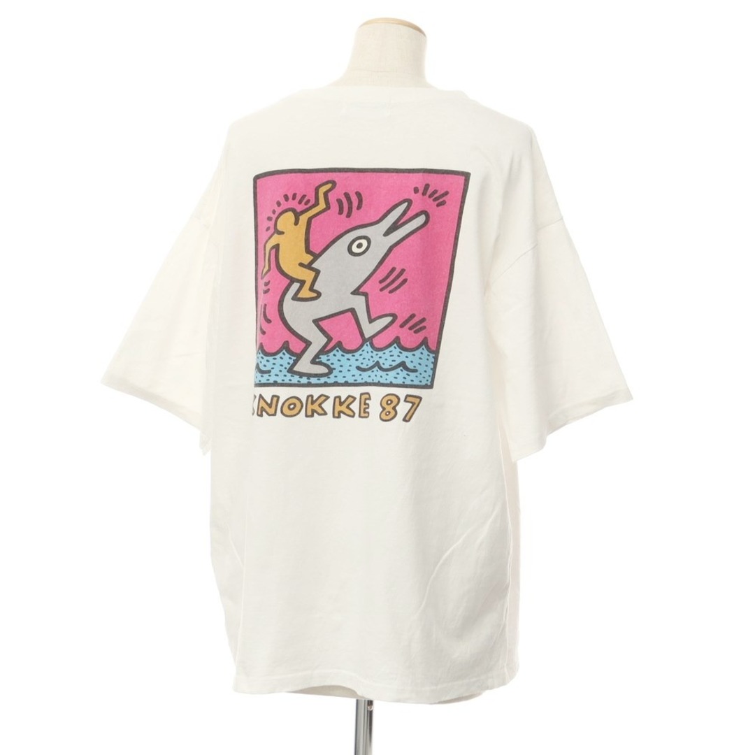 FREAK'S STORE(フリークスストア)の【中古】フリークスストア FREAK'S STORE Keith Haring プリント 半袖Ｔシャツ ホワイト【サイズF】【レディース】 レディースのトップス(Tシャツ(半袖/袖なし))の商品写真