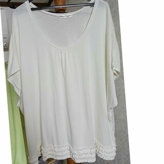 リープリッピン(Leap Lippin)の裾フリルビッグTシャツ(Tシャツ(半袖/袖なし))