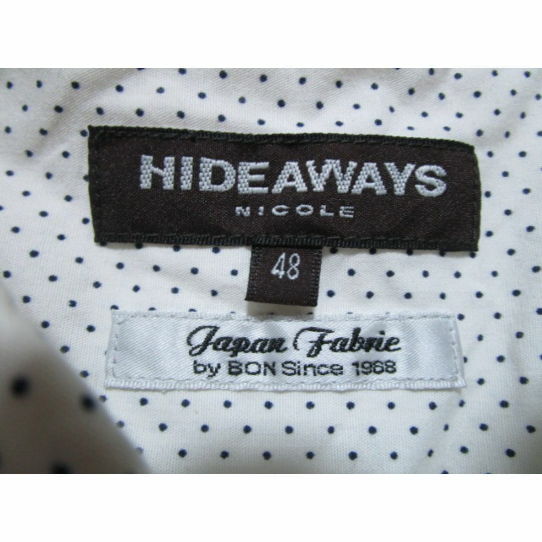 HIDEAWAY(ハイダウェイ)のHIDEAWAYS NICOLE ハイダウェイニコル　ドット柄デザインシャツ メンズのトップス(シャツ)の商品写真