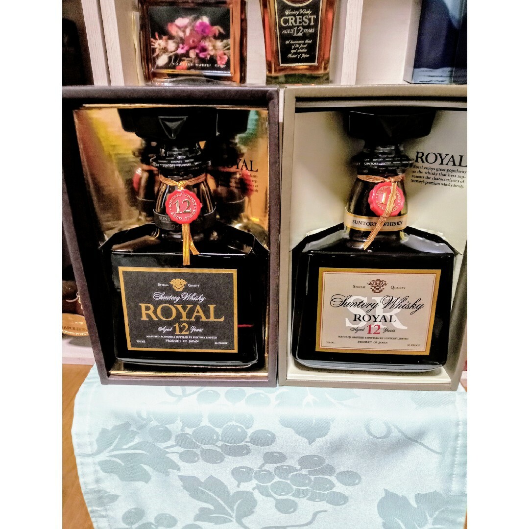 サントリー - サントリーローヤル12年 茶 白ラベル12年2本 サントリー - サントリーローヤル12年 茶 白ラベル12年2本