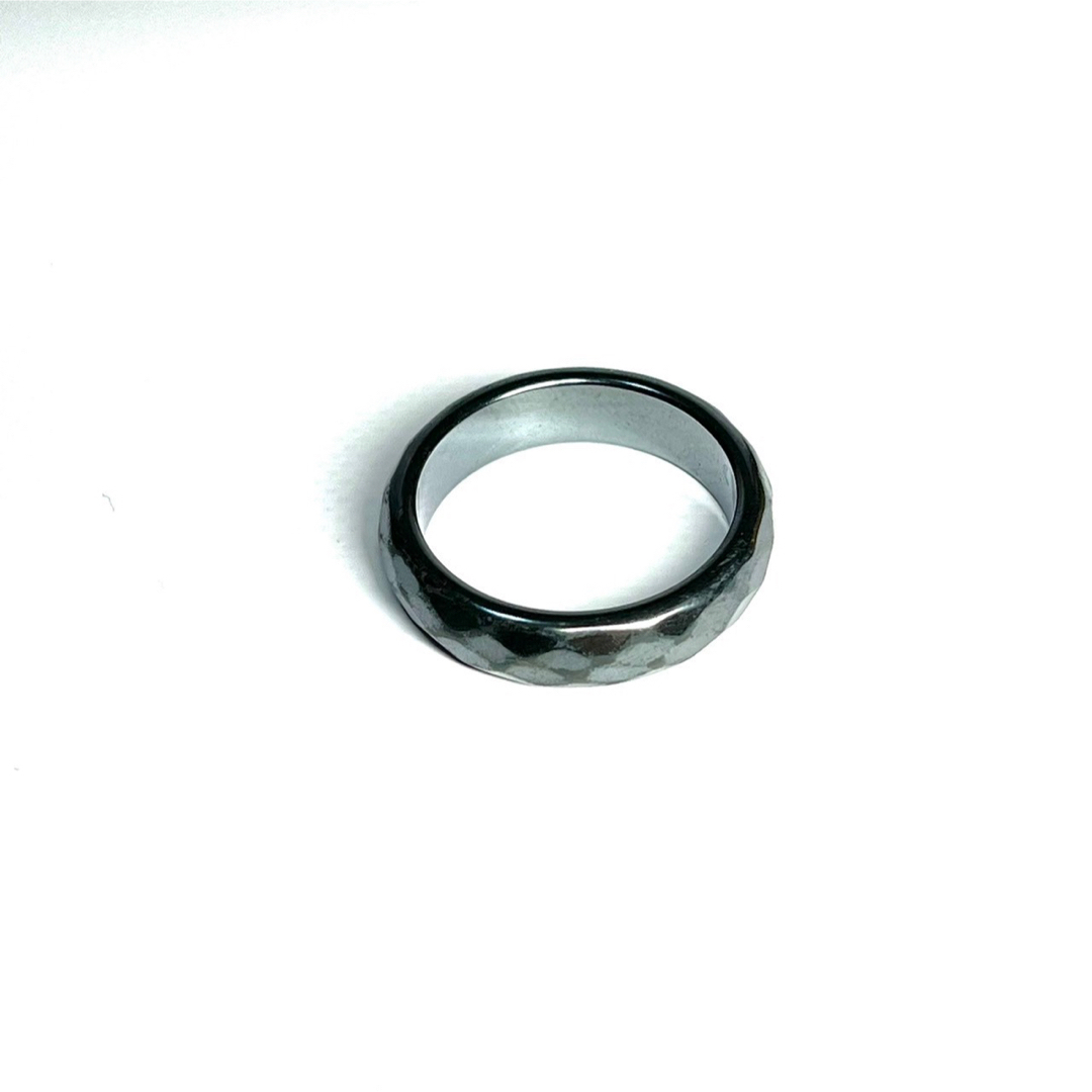 Tungsten タングステンリング　多面カット　ヴィンテージ　重厚感　鑑定済み メンズのアクセサリー(リング(指輪))の商品写真